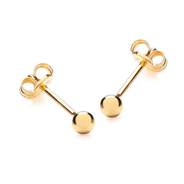 Yellow Gold Stud Earrings