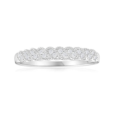 9ct White Gold Opulent Diamond Ring