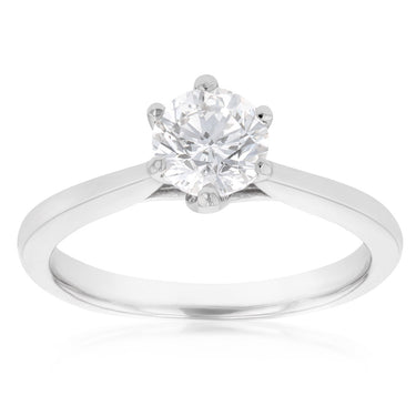 Luminesce Lab Grown 3/4 Carat Diamond Solitaire Ring set in 14ct White Gold