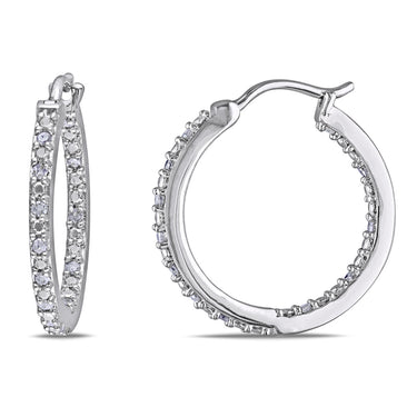 Diamond Hoop Earrings - Diamond Earrings