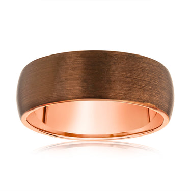 Chocolate 8mm Tungsten Ring