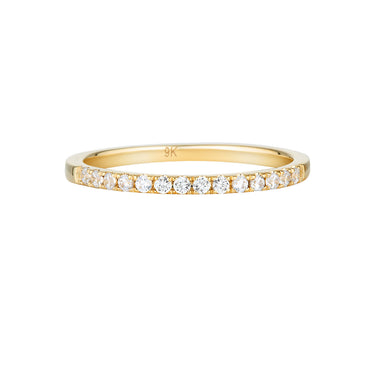 Georgini Gold Round Brilliant Cut Wedding Band In Gold -  Gr010G | Ice Jewellery Australia