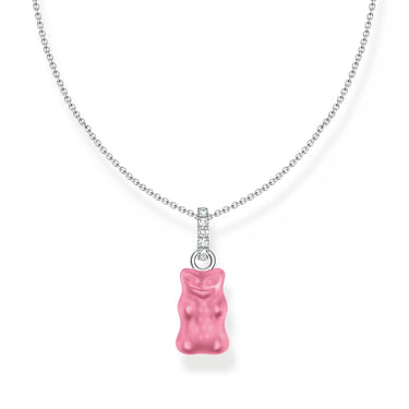 THOMAS SABO Necklace with pink Goldbears pendant and zirconia