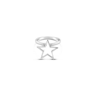 Ichu Open Star Ring - N9603L-6 | Ice Jewellery Australia