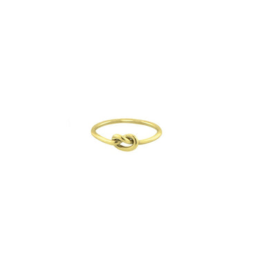 Ichu Love Knot Gold Ring - CP2903G | Ice Jewellery Australia