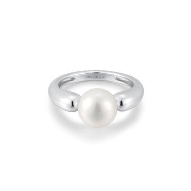 Ania Haie Silver Freshwater Sphere Pearl Ring