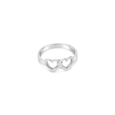 Ichu Two Hearts Ring - TP0403-5 | Ice Jewellery Australia