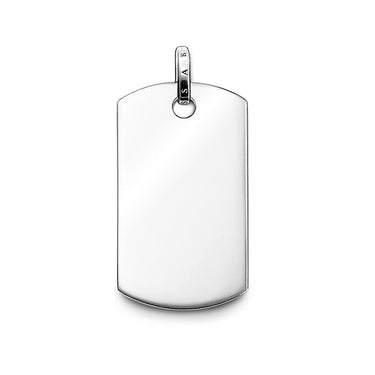 THOMAS SABO Sterling Silver Polished Dog Tag Pendant - PE584-001-12 | Ice Jewellery Australia