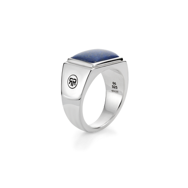 Rebel and Rose Ring Square Lapis Lowneck